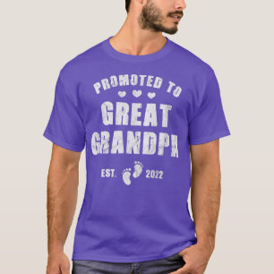 Camiseta Hombres Promocionados Al Gran Abuelo 2022 Embarazo