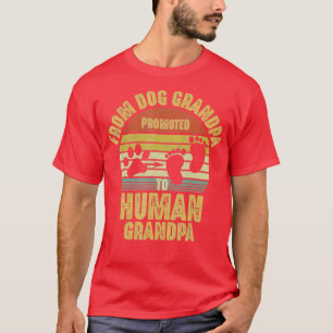 Camiseta Hombres Promocionados Del Abuelo Perro Al Abuelo H