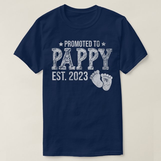Camiseta Hombres Promovidos A Embarazo Pappino Est 2023 (Diseño del anverso)