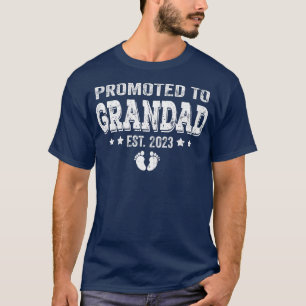 Camiseta Hombres Promovidos A Grandad Est 2023 Embarazo