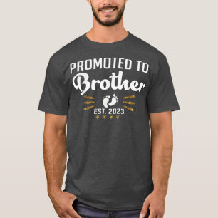 Camiseta Hombres promovidos a hermano 2023 embarazos de tee