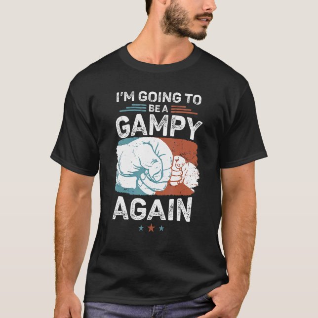 Camiseta Hombres Promovidos A Jugar De Nuevo Embarazo Bebé  (Anverso)