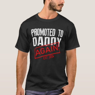 Camiseta Hombres promovidos a papá de nuevo 2024 Embarazo d