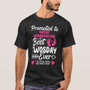 Camiseta Hombres Promovidos Dos Días Al Abuelo Del Gran Abu