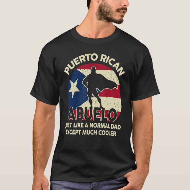Camiseta Hombres puertorriqueños abuelo fath (Anverso)