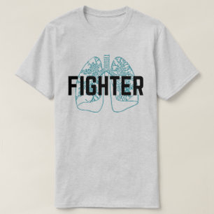Camiseta Hombres pulmonares del combatiente azules