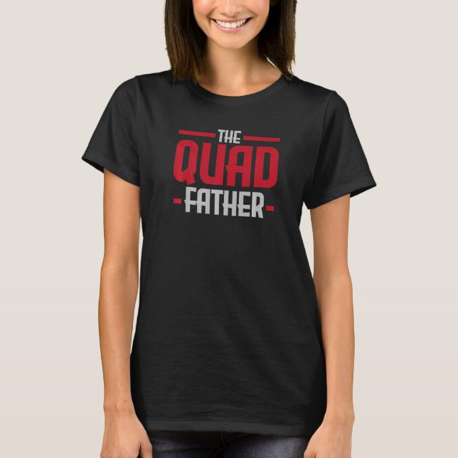 Camiseta Hombres Quadfather ATV Rider Quad Bike Daddy Fath (Anverso)