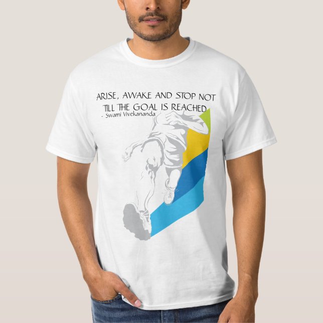 Camiseta Hombres que corren, poster inspirador (Anverso)