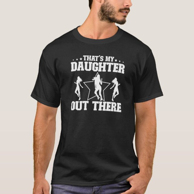 Camiseta Hombres que es mi hija bailando papá bailando de p (Anverso)