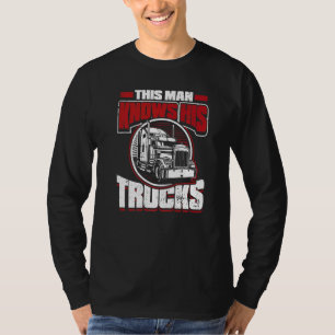 Camiseta Hombres Que Este Hombre Conoce Sus Camiones Traile