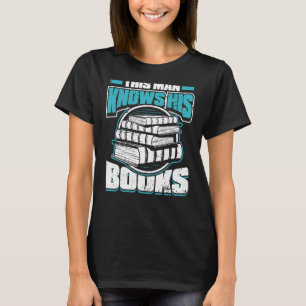 Camiseta Hombres que este hombre conoce sus libros Gusano d