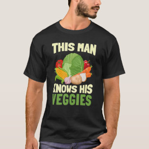 Camiseta Hombres que este hombre conoce sus verduras orgáni