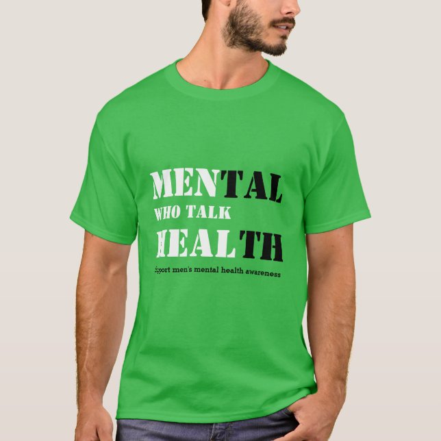 Camiseta HOMBRES QUE HABLAN DE SALUD Mental (Anverso)