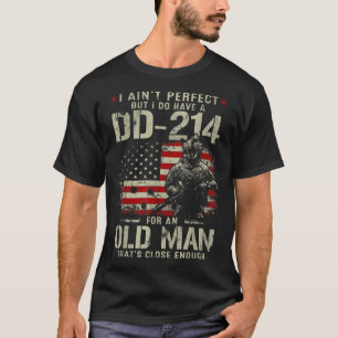 Camiseta Hombres que no soy perfecto tengo un veterano del 