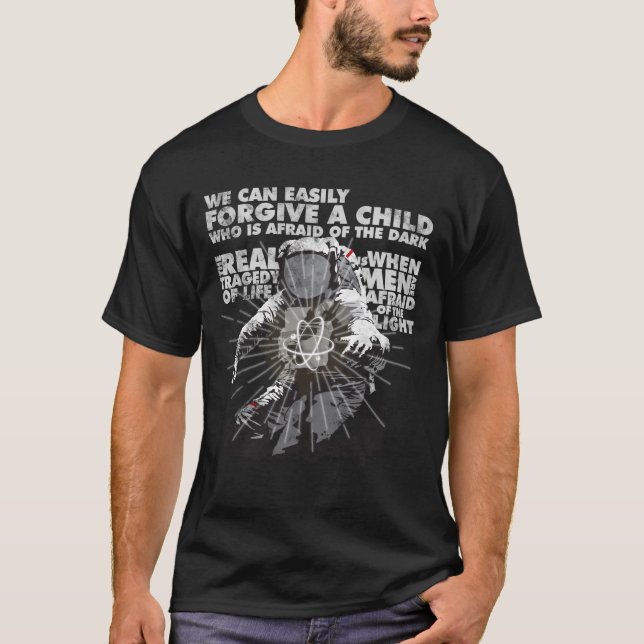 Camiseta Hombres que tienen miedo de la luz (Anverso)
