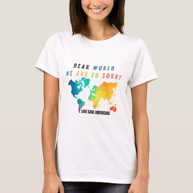 Camiseta Hombres Querido Mundo1  (Anverso)
