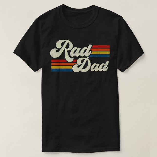 Camiseta Hombres Rad Dad Retro (Diseño del anverso)