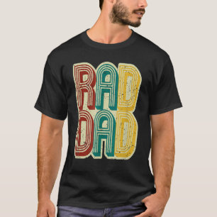 Camiseta Hombres Rad Dad Vintage Retro Fathers Day