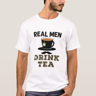 Camiseta Hombres Reales Beben Té Guay Tea Drinker Lover