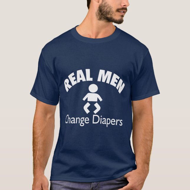 Camiseta Hombres Reales Cambian De Marcadores (Anverso)