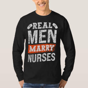 Camiseta Hombres Reales Casados Enfermeras Enfermeras Rn Ho