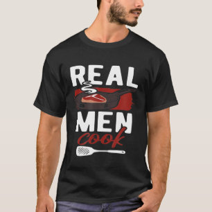 Camiseta Hombres Reales Cocinan Hombre Chef Comida Amante R