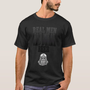 Camiseta Hombres Reales Comen Carne Anti Vegan