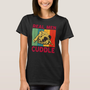 Camiseta Hombres Reales Cuddle Vintage BJJ Brasileño Jiu Ji