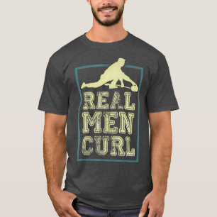 Camiseta Hombres Reales Curl Curling Curler Gift