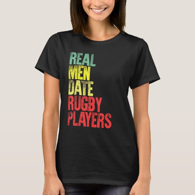 Camiseta Hombres Reales De Citas Con Jugadores De Rugby (Anverso)