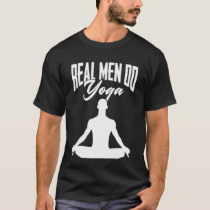 Camiseta Hombres Reales Hacen Yoga Meditación Instructores 