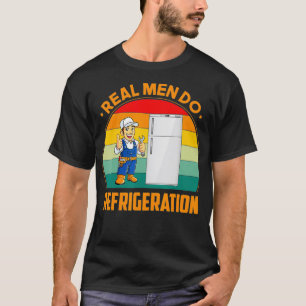Camiseta Hombres Reales Refrigeran HVAC Técnico Funny Gi