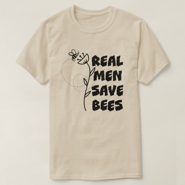 Camiseta HOMBRES REALES SAVE BEBÉS Conservación Beekeeper L (Diseño del anverso)
