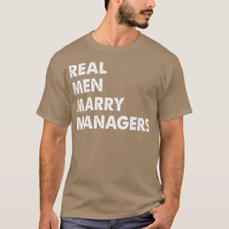 Camiseta Hombres Reales Se Casan Con Gestores Gestor Esposo