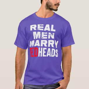 Camiseta Hombres Reales Se Casan Con Redheads Funny Dice Hu