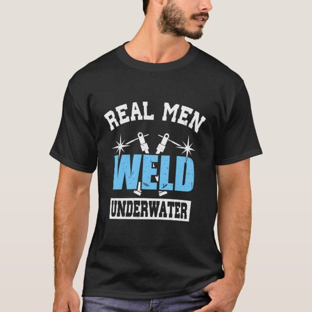 Camiseta Hombres Reales Soldan Bajo El Agua Graciosa Soldad (Anverso)