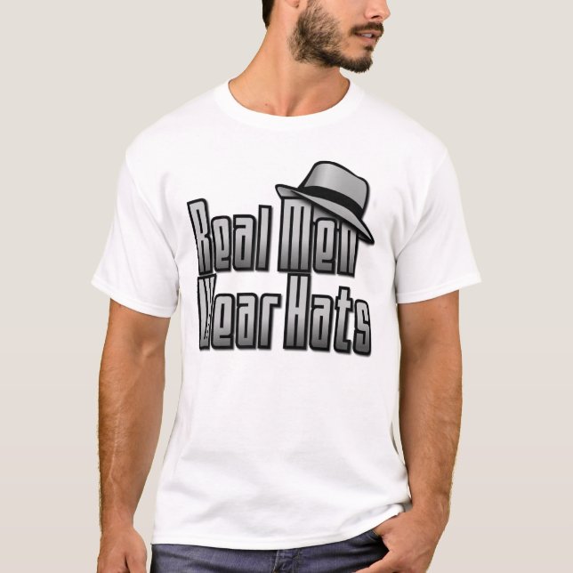 Camiseta Hombres Reales Usan Gorras (Anverso)