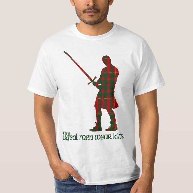 Camiseta Hombres Reales Usan Kilómetros Clan Cameron Escoci (Anverso)