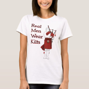 Camiseta Hombres Reales Usan Matas Graciosas En Escocia