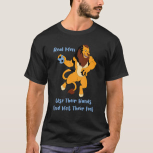 Camiseta Hombres Reales Usan Su Balonmano Jugador Goalkeepe