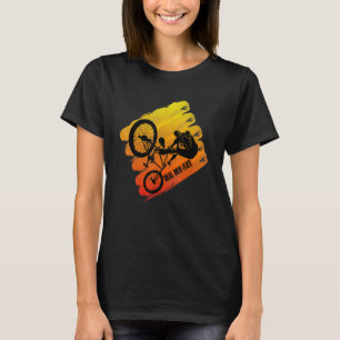 Camiseta Hombres Reales Vuela Idea Para Guay Volando Bmx Mt
