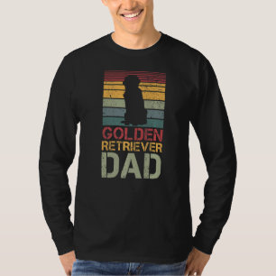 Camiseta Hombres Recuperación de Oro Papá Perro Vintage Per