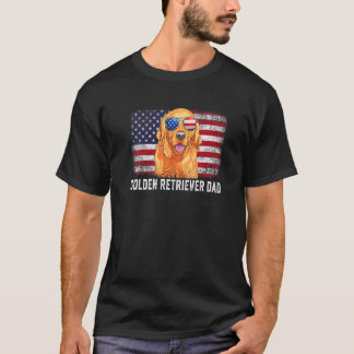 Camiseta Hombres, recuperador de oro, papá, padre de la ban