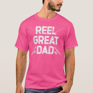 Camiseta Hombres Reel Great Dad Funny Fishing Rod Fishman F