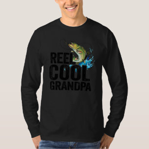 Camiseta Hombres Reel Guay Abuelo Bass Fish Dad Fishman Dad