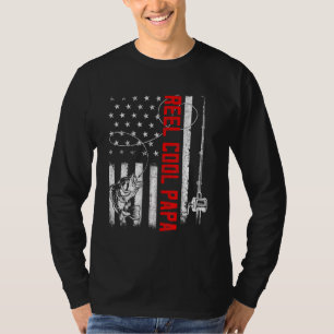 Camiseta Hombres Reel Guay Papa American Flag Family Padres