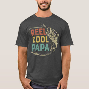 Camiseta Hombres Reel Guay Papá Pescador Papá Chiste Padres
