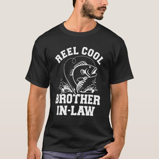 Camiseta Hombres Reel Guay Pescando Al Hermano De La Ley De (Anverso)