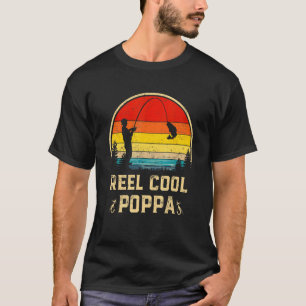 Camiseta Hombres Reel Guay Poppa Pescando Divertidos Padres