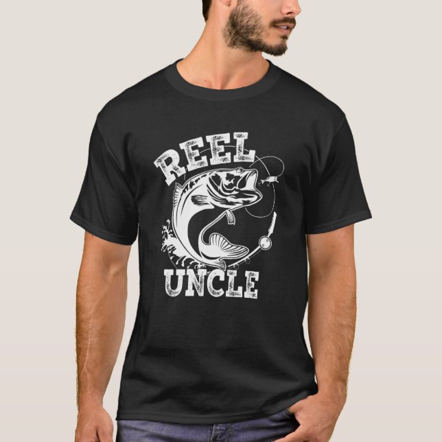 Camiseta Hombres Reel Guay Tío Pesca Gafas De Sol Fauna (Anverso)